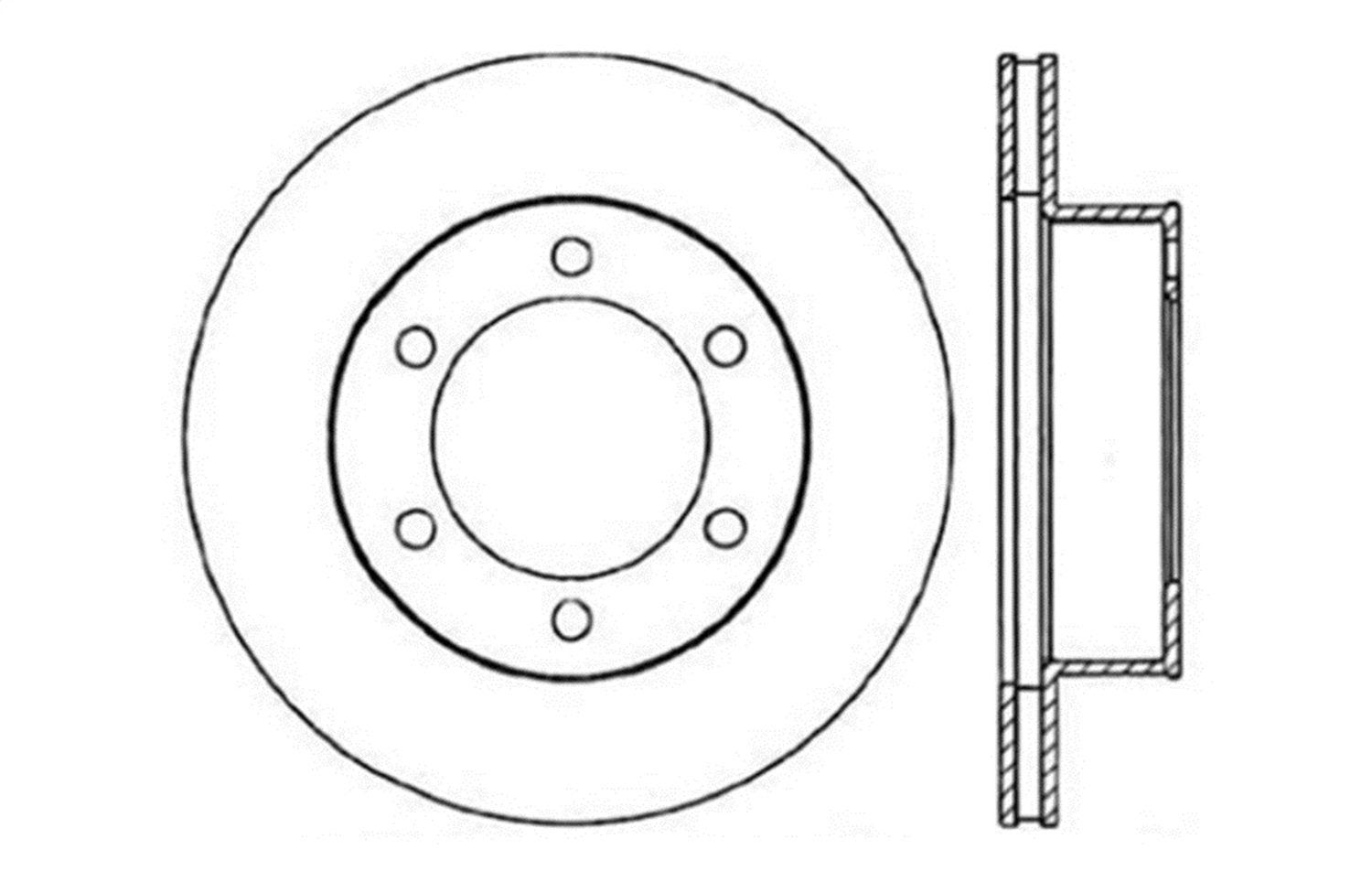 Sport Drilled/Slotted Brake Rotor StopTech 127.44109L (Front Left), 1 Pack