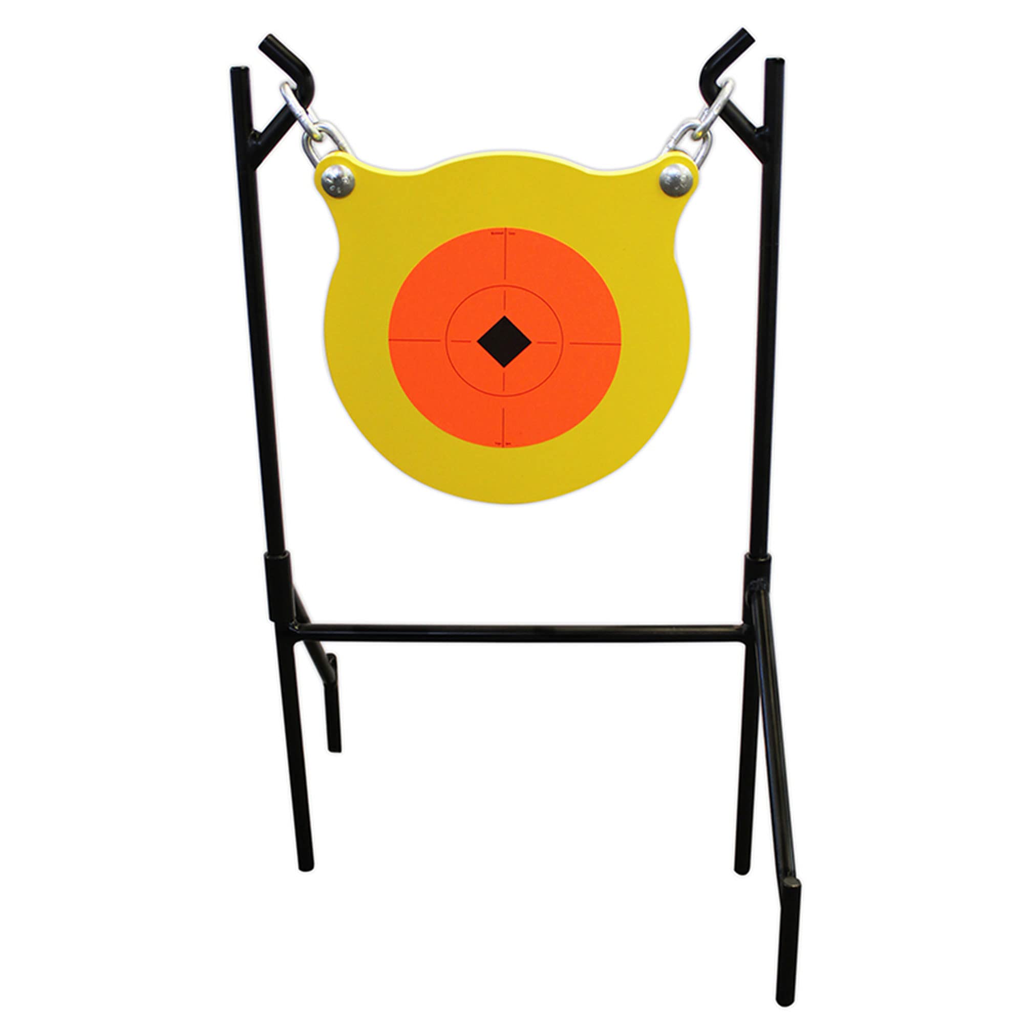 Birchwood Casey Boomslang World of Targets AR500 Steel Durable 0.5" Thick 9.5" Diameter Shooting Gong Target with Stand & Hanging Hardware