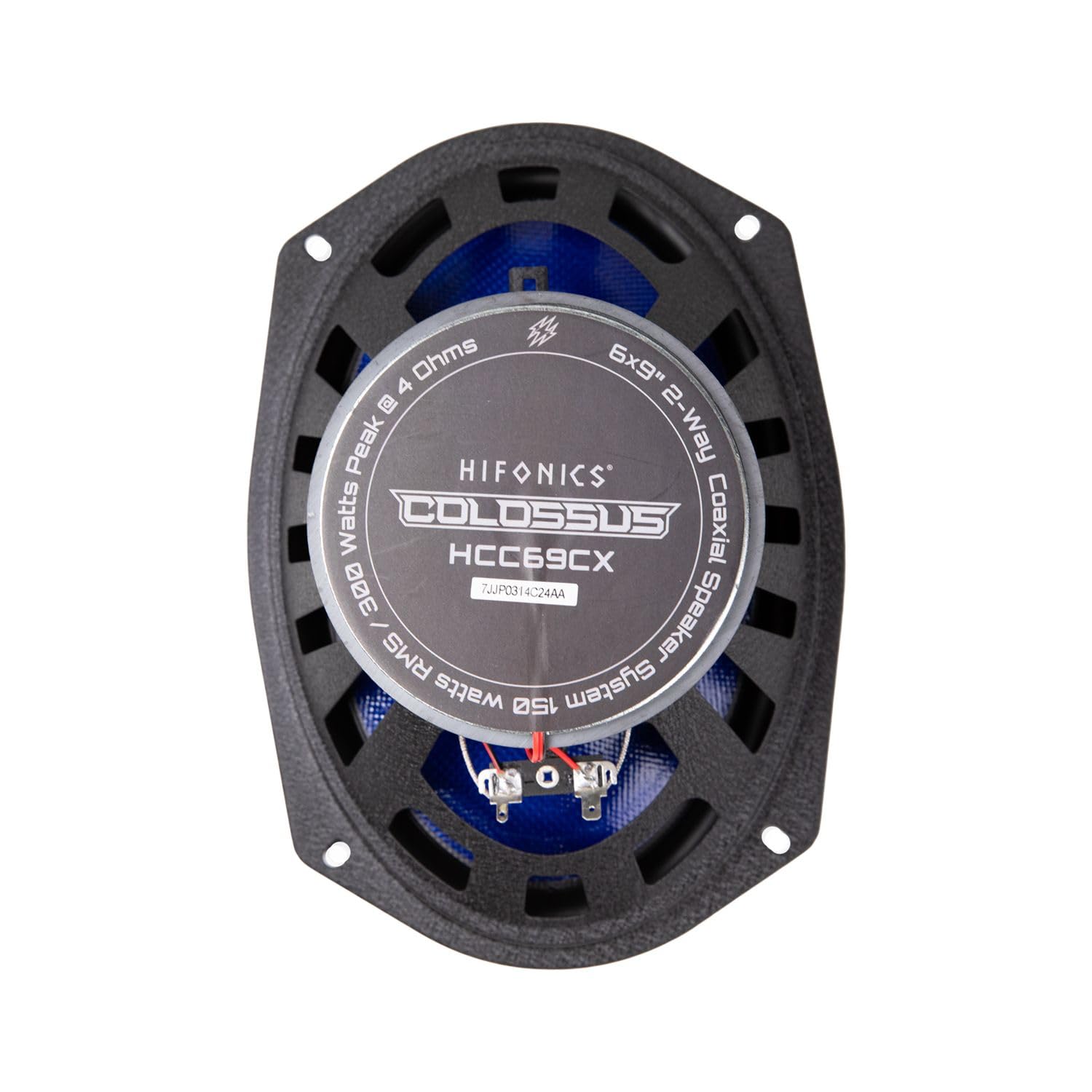 Colossus Classic Hifonics HCC69CX 6x9 Car Speakers - 150W Peak Power, Aluminum Dome Tweeters, Blue Woven Fiber Cones & Butyl Rubber Surrounds - 2-Way Coaxial Design