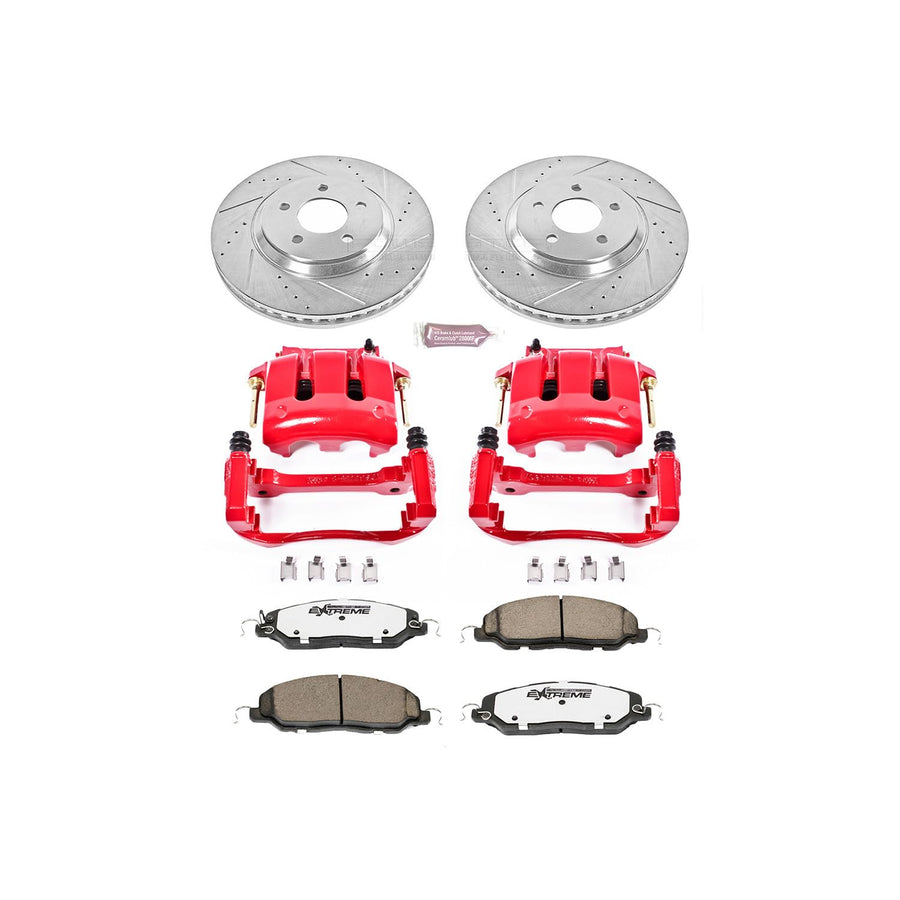 Power Stop Z36 KC5461-36 Front & Rear Truck and Tow Brake Kit with Calipers For Ford Expedition 2000-2002, Lincoln Navigator 2000-2002 [Model Specific]