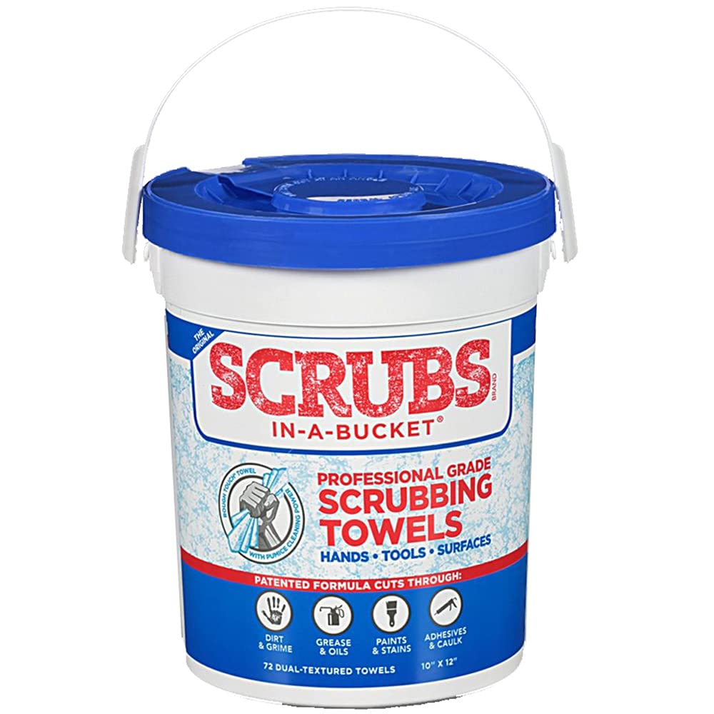 PERMTX-LOCKT Permatex Scrubs in A Bucket - 72 Count