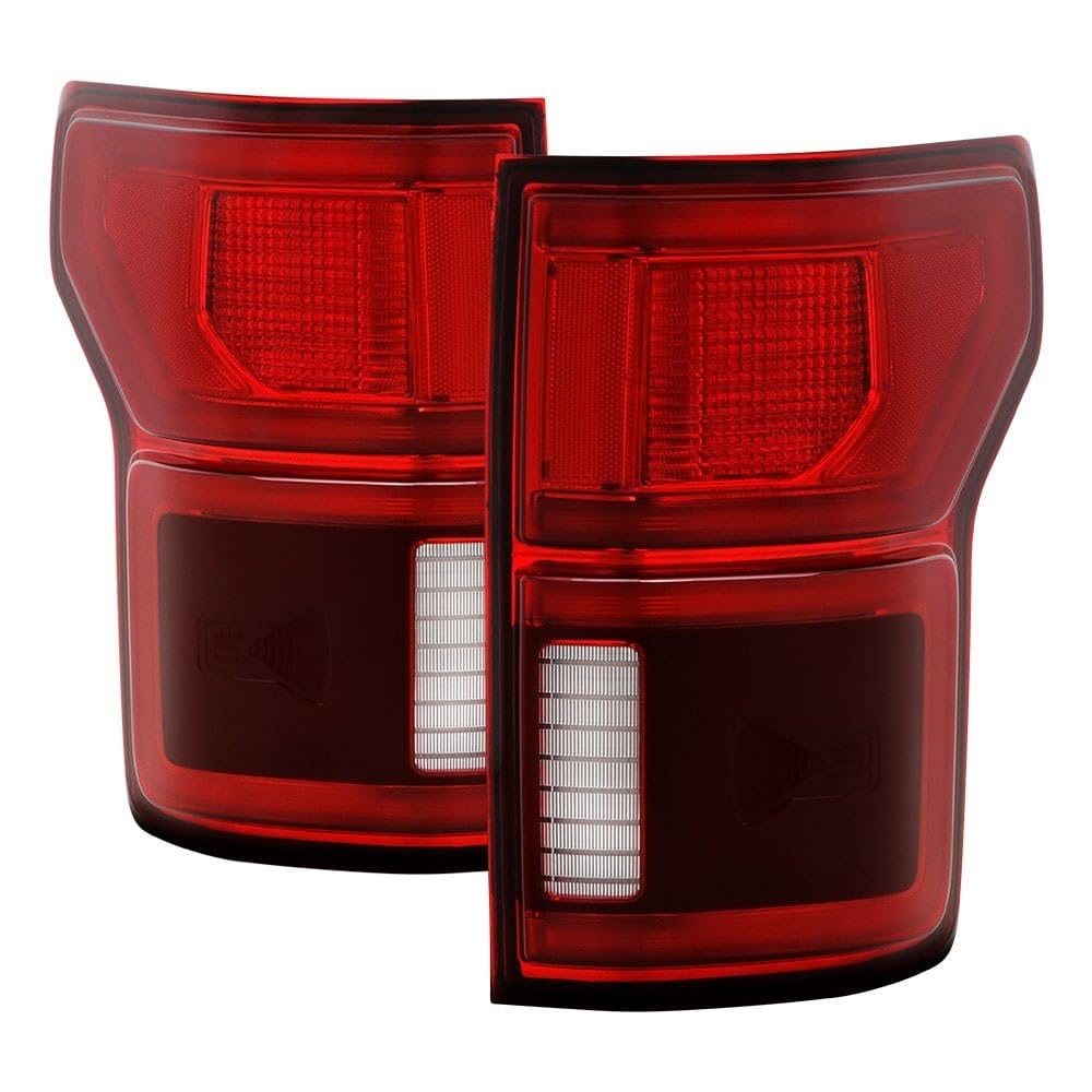 Ford F150 Spyder (POE) 15-20 (Dual Socket Fit 15-20) Blind Spot Look Full LED Tail Light - Red