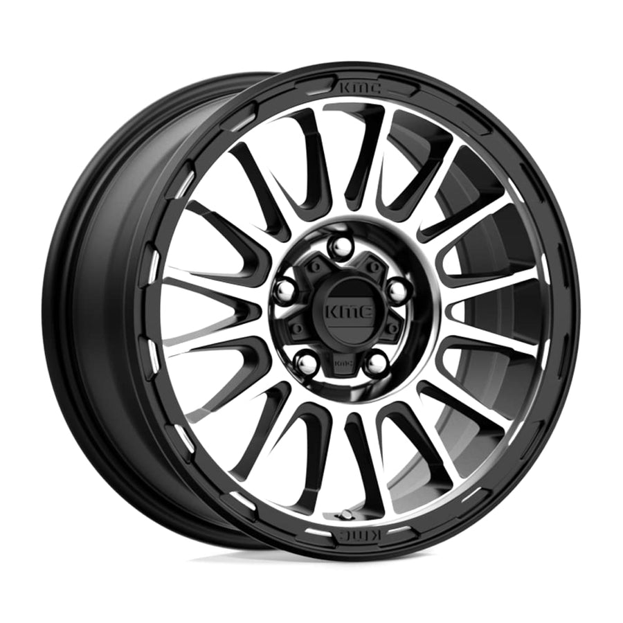 KMC Wheels 16X7 IMPACT 5X4.55.18 30mm SATIN BLACK MACHINED - KM54267012530