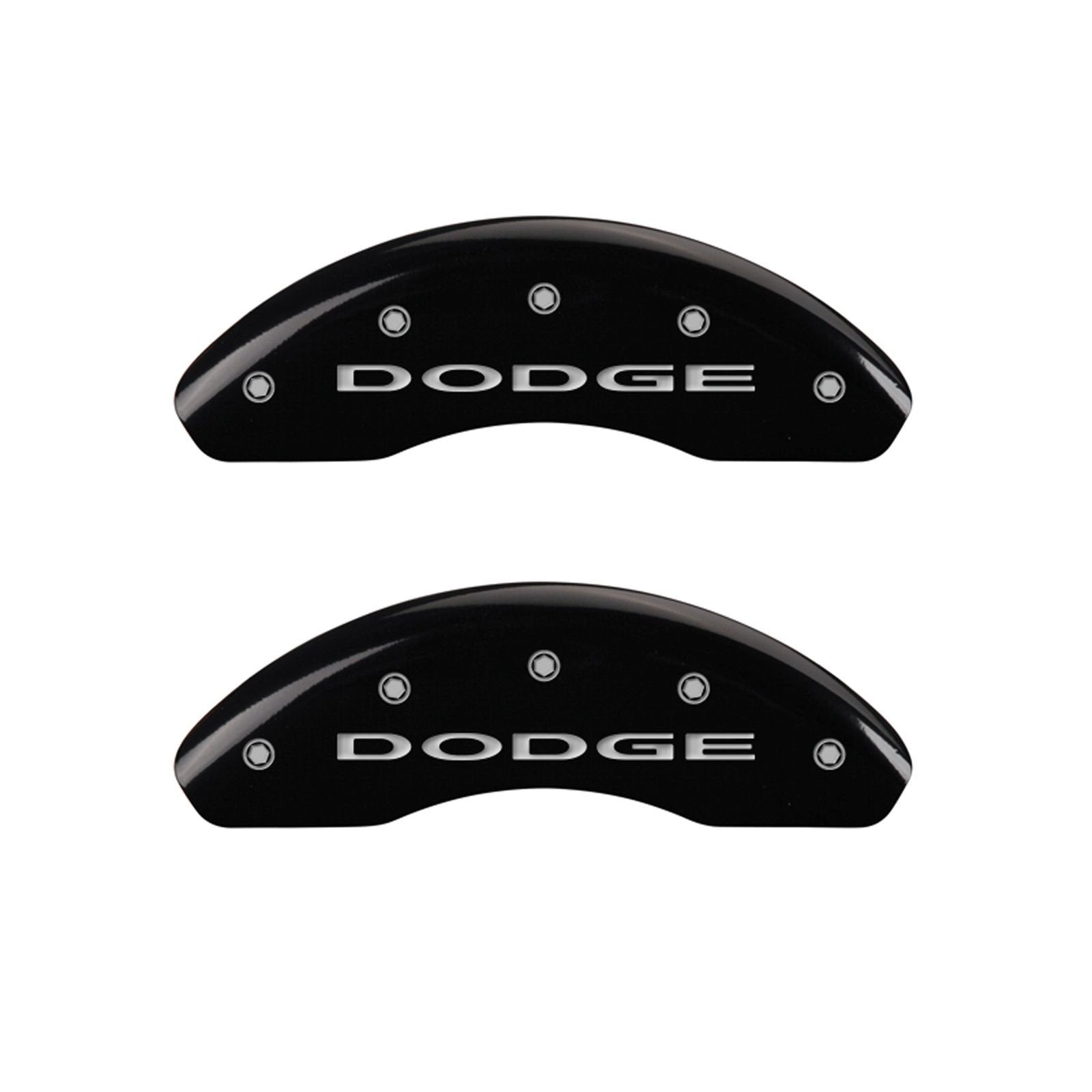 MGP Caliper Covers 12198SDD4BK Brake Covers Black Fits 2008-2013 Dodge Grand Caravan (Single Piston Front Caliper) Engraved with Dodge (Set of 4; Front/Rear Covers)