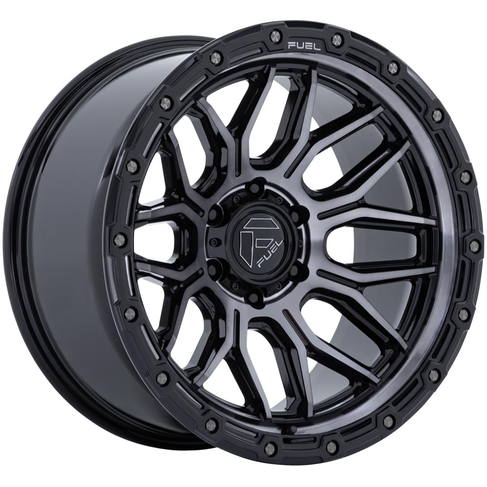 FC881 SURGE FUEL OFF-ROAD 17X9, 6X5.5, 5.79, 20mm GLOSS BLACK MACHINED W/GRAY TINT - FC881BT17906820