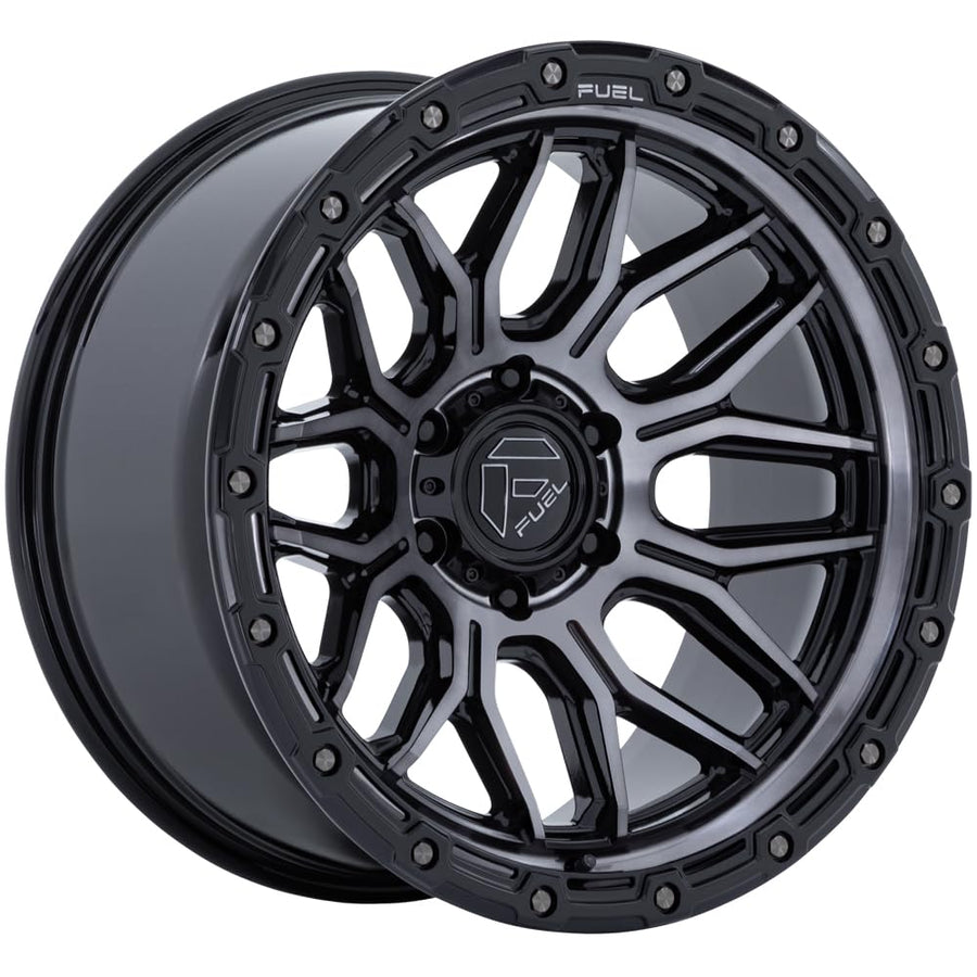 FC881 SURGE FUEL OFF-ROAD 17X9, 6X5.5, 5.79, 20mm GLOSS BLACK MACHINED W/GRAY TINT - FC881BT17906820