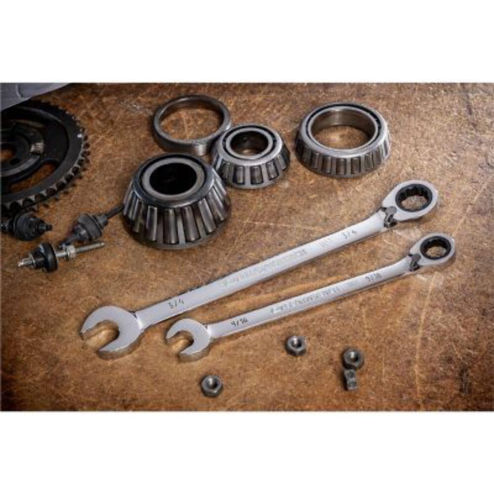 14 Piece GEARWRENCH 90-Tooth 12 Point SAE Reversible Ratcheting Wrench Set | 86660