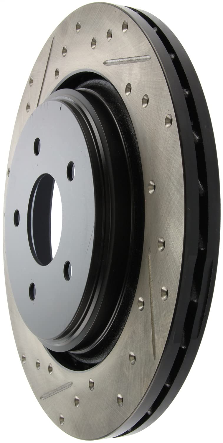 Sport Drilled/Slotted Brake Rotor StopTech 127.62096R (Rear Right), 1 Pack