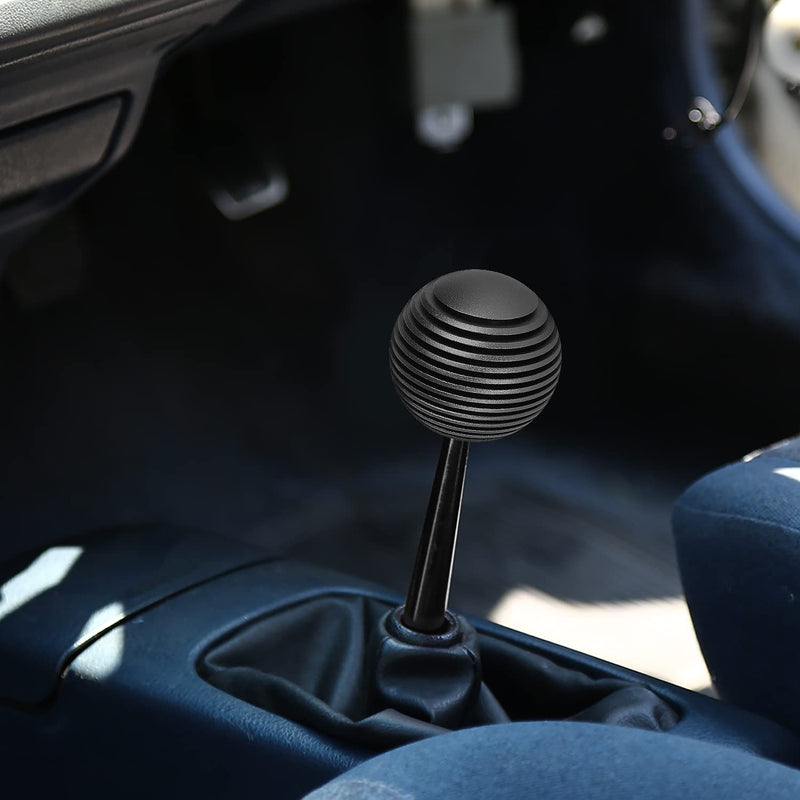 Universal Aluminum Shift Knob NRG Innovations SK-703GM with Thread Adapters, Heat Sink Style Round Ball Shape, Gun Metal