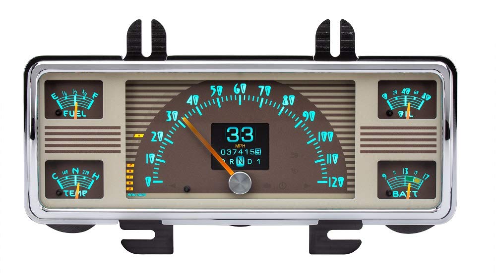 Dakota Digital Retrotech RTX-40F-X Gauge Instrument System Compatible with 1940 Ford Car and 1940-47 Ford Truck