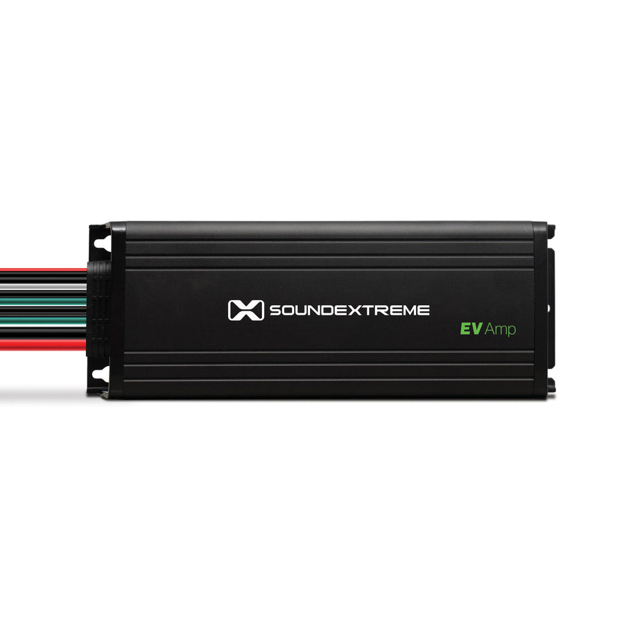4-Channel SoundExtreme by ECOXGEAR Marine Grade Compact EV High Definition Amplifier 750W Peak Output Waterproof Dustproof for 36V to 72V Electric Vehicles Only