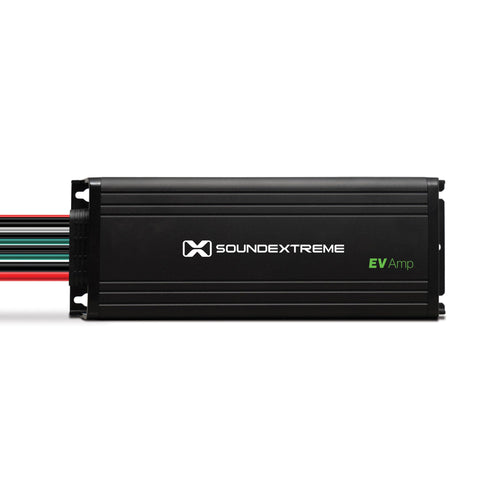 4-Channel SoundExtreme by ECOXGEAR Marine Grade Compact EV High Definition Amplifier 750W Peak Output Waterproof Dustproof for 36V to 72V Electric Vehicles Only
