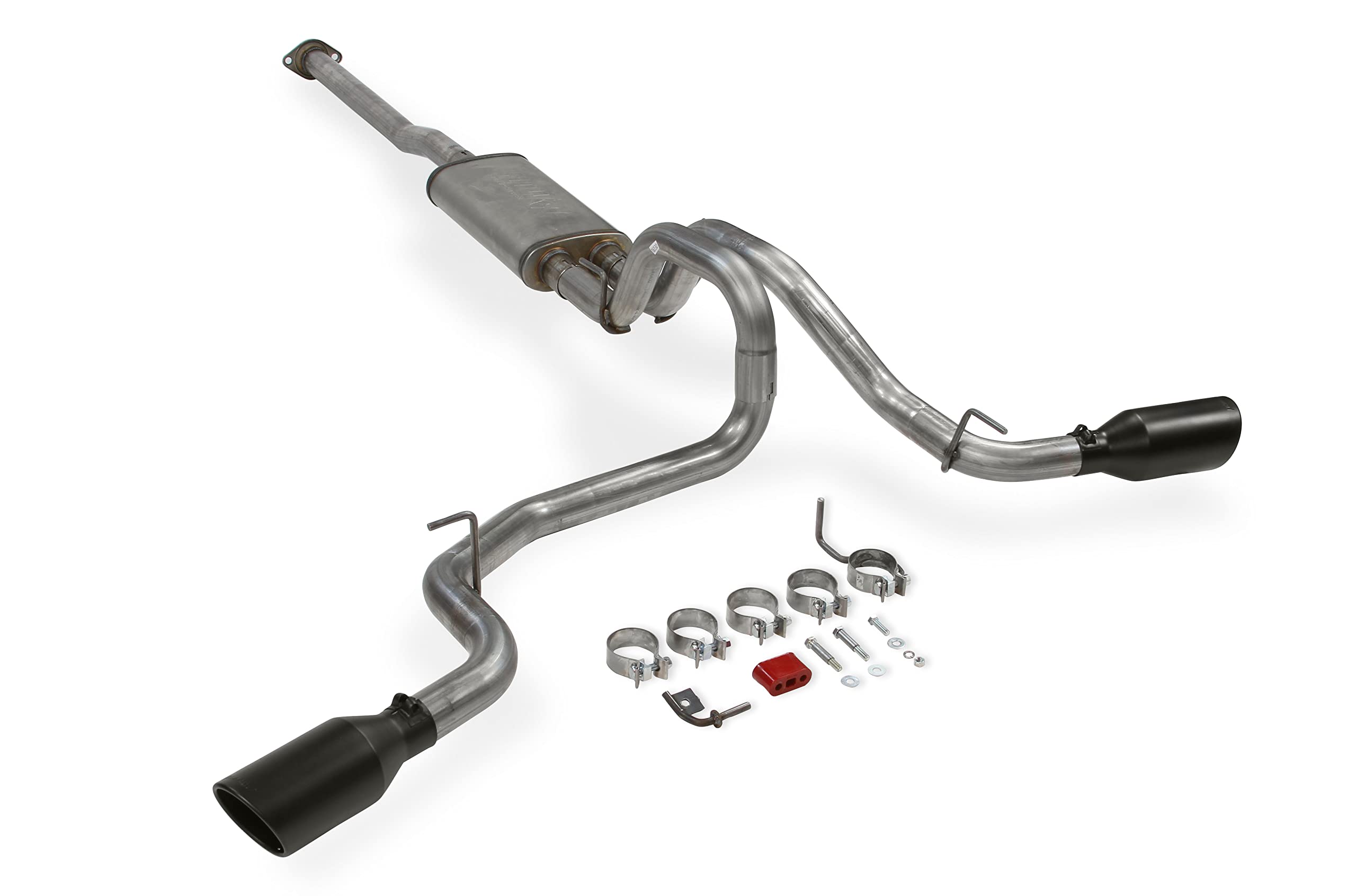 Flowmaster FlowFX 717876 Cat-Back Exhaust Kit Dual 2.5 Inch Stainless Steel Tailpipes 4.5 Inch Black Ceramic Coat Stainless Tip Compatible with 2005-2015 Toyota Tacoma 4.0L 2/4WD and all Wheelbases