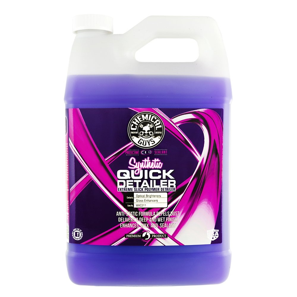 Chemical Guys Synthetic Quick Detailer WAC211, Extreme Slick Polymer Detailer, Safe for Cars, Trucks, SUVs, Motorcycles, RVs & More, 128 fl oz (1 Gallon)