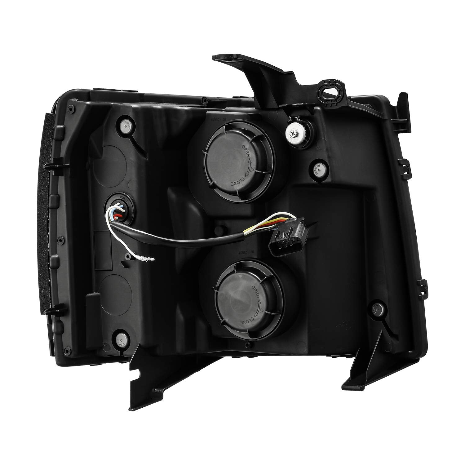 07-13 Chevy 1500HD AlphaRex (880206) PRO-Series Proj Headlight Plank Style Gloss Blk w/Activ Light/Seq Signal