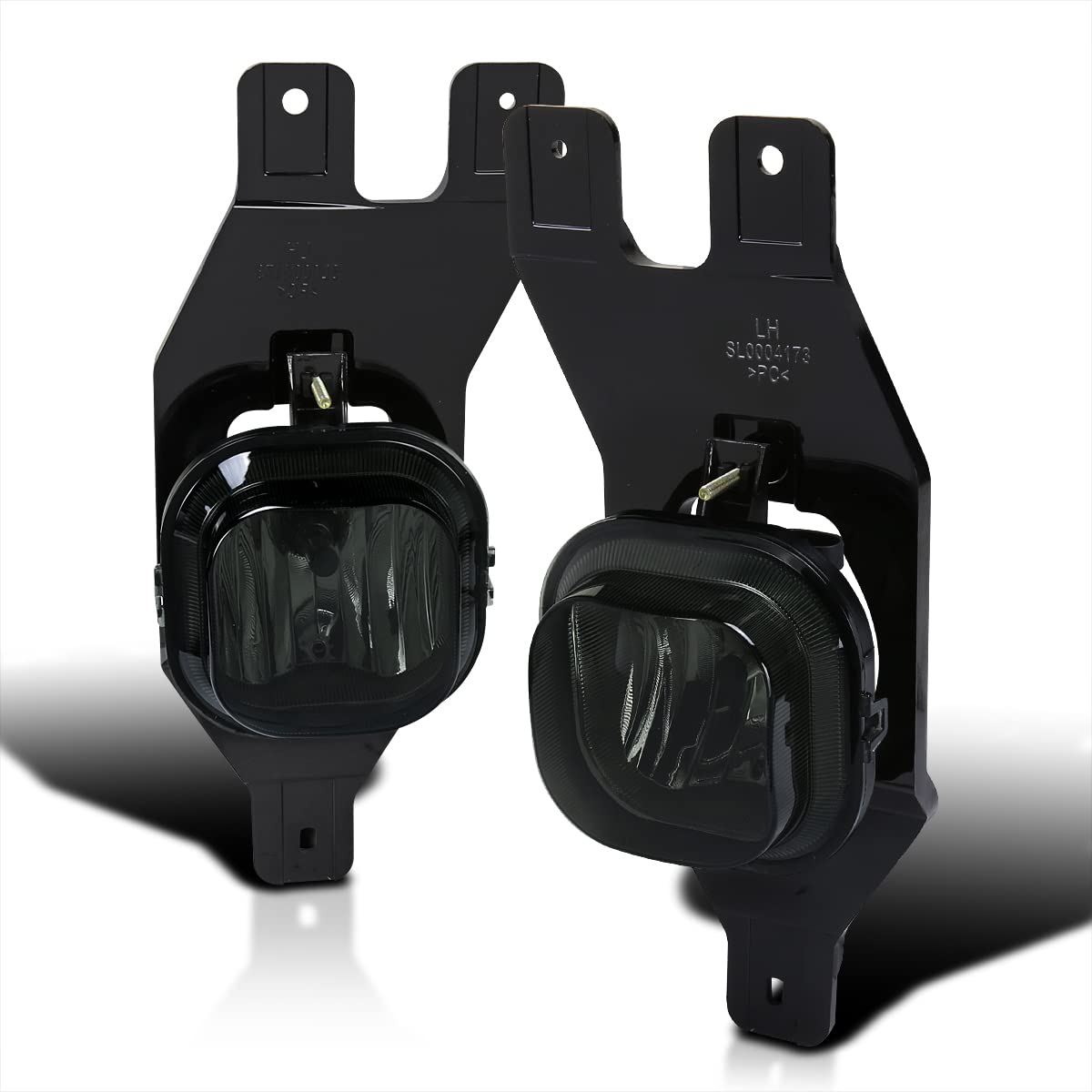 Fog Lights+Switch Spec-D Tuning Smoke Compatible with Ford F250 F350 SuperDuty 1999-2004, 00-04 Excursion, L+R Pair Assembly