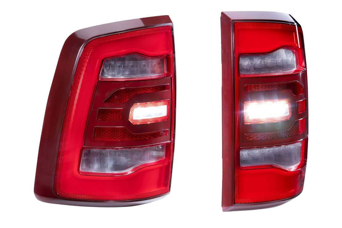 GTR Lighting LED Carbide Taillights Fits Dodge Ram 09-18 Plug and Play Aftermarket Housings (GTR.TL05)