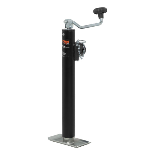 CURT Weld-On Pipe-Mount 28323 Swivel Trailer Jack, 2,000 lbs. 15 Inches Vertical Travel