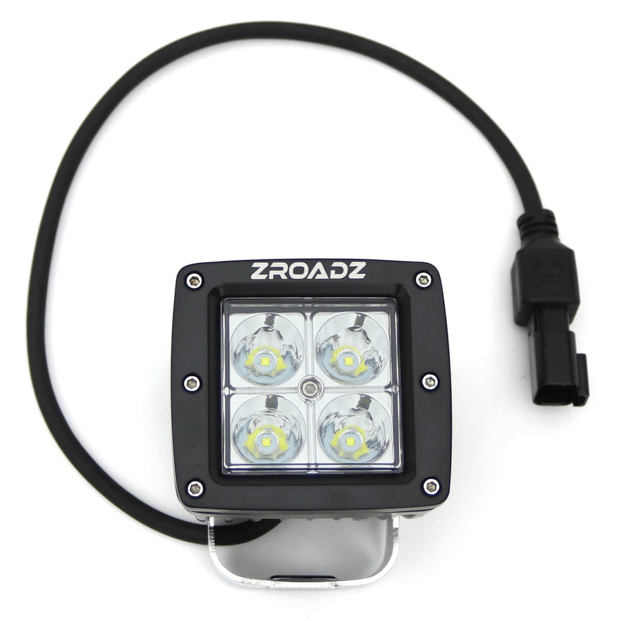 3" ZROADZ LED Spot Beam Pod Lights (Black, Pair) - Part #Z30BC14W20S - ATV Accessories, UTV Accessories, Boat Lights, Car Lights, Trailer Lights, Motorcycle Lights, Truck Bed Lights, Golf Cart Lights