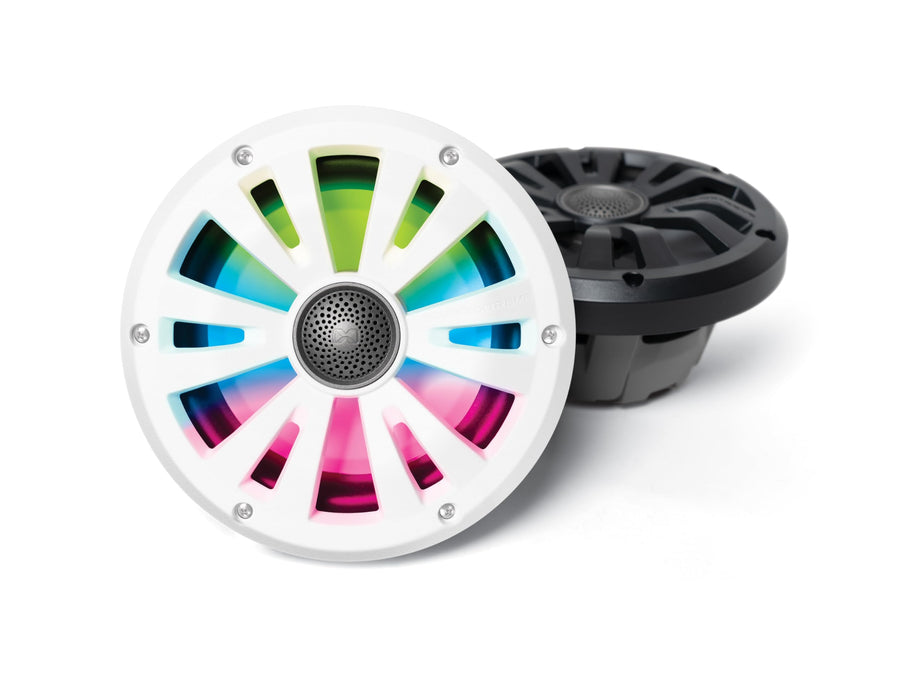 6.5-inch SoundExtreme by ECOXGEAR Passive Coaxial 2-Way Speakers 400 Watts Marine-Grade LEDCast Powersports Waterproof with Multi-Color LED Lighting (Set of 2)