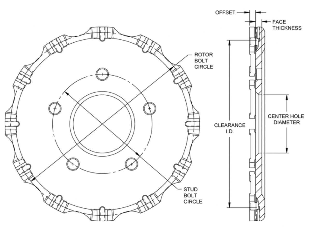 BB Front Hat-Dynamic, 0.29" Offset