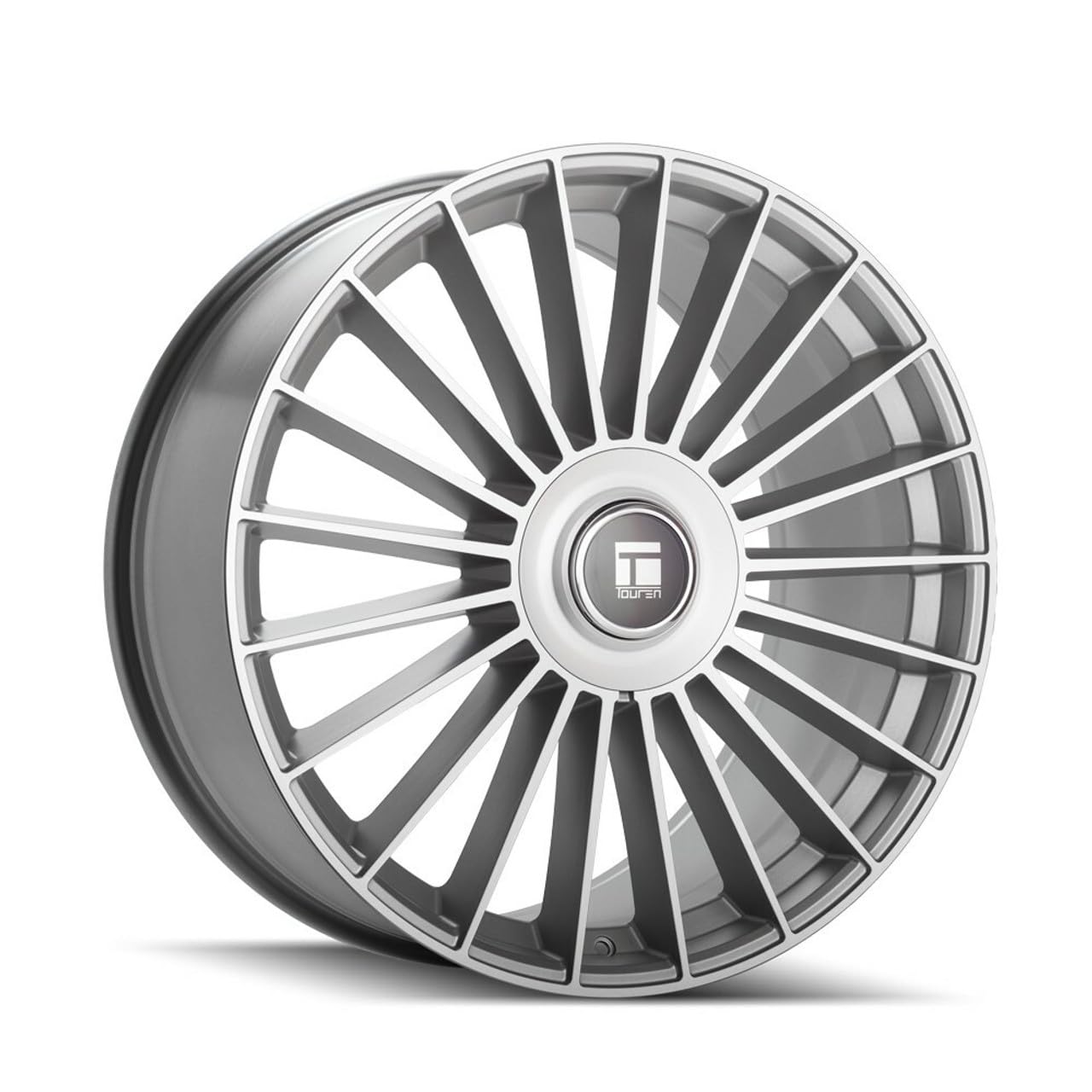 TR10 TOUREN 3610 Satin Silver MACHINED 24X10 5-112/5-120 35MM 74.1MM