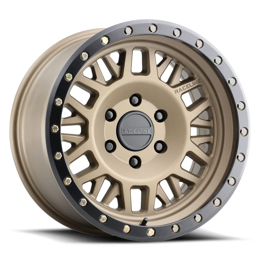 Raceline 951BZ RYNO Wheels Bronze 17X8.5"6X135 Bolt Pattern +18mm Offset/(5.46"B/S) 6 Spoke Mesh Aluminum Passenger Car Wheels, Full Size Replacement Bronze Car Rims