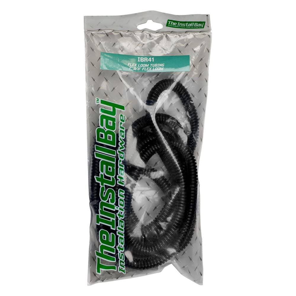 Flex Loom Tubing InstallBay 7 Feet Long - 3/8 Inch Dia - Retail Pack