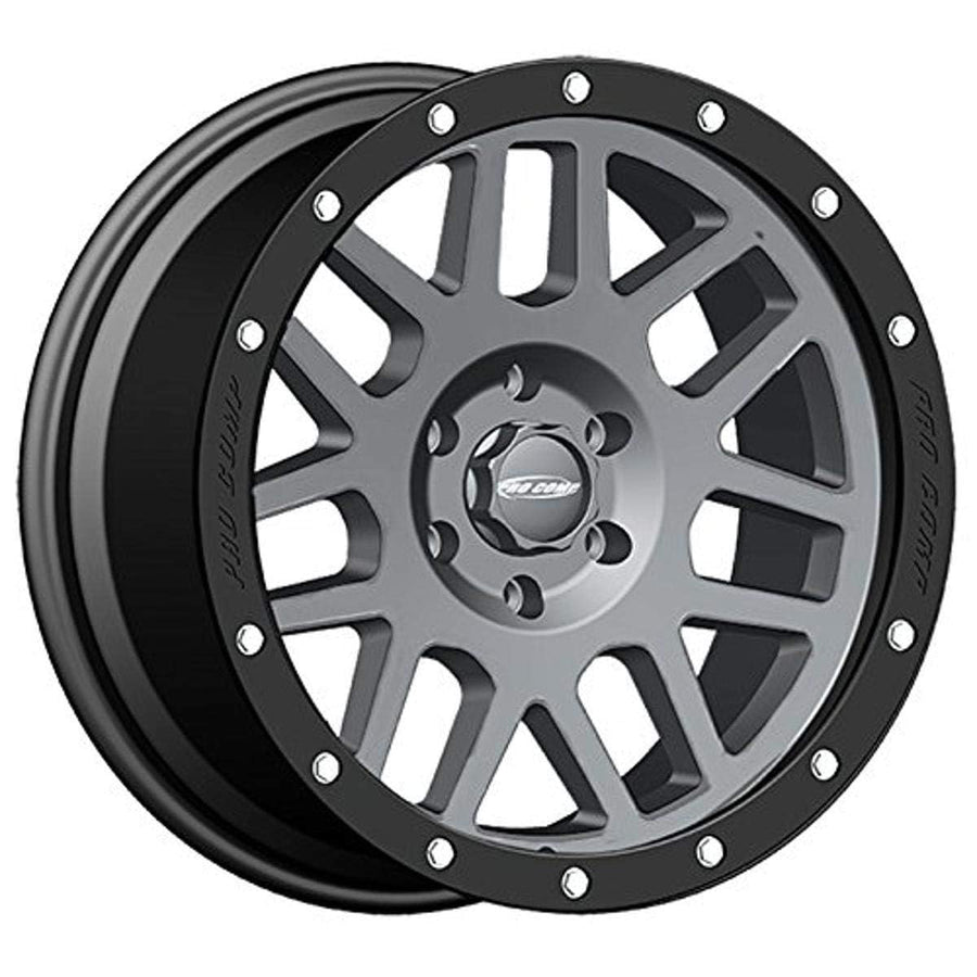 Pro Comp Series 40 Vertigo Dark Gray Wheel with Black Lip (18x9"/6x5.5") Alloys