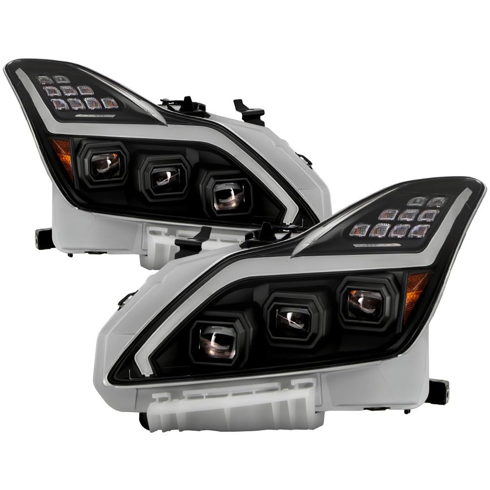 Projector Headlights Xtune (PRO-JH-IG3708-2D-FLED-BK) (Akkon)
