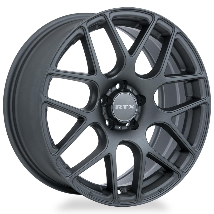 Custom RTX Envy Wheel - 18x8, 38 Offset, 5x108 Bolt Pattern, 63.4mm Hub - Matte Gunmetal Rim