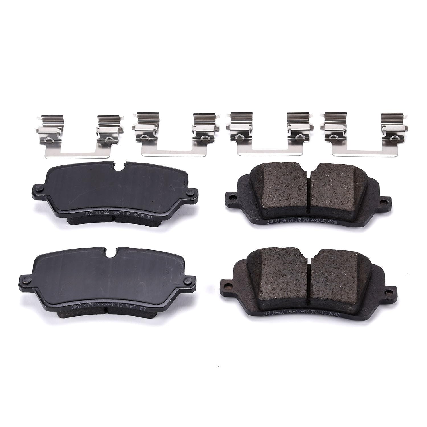 Power Stop Z17 17-1692 Rear Ceramic Brake Pads with Hardware For Defender 110, Defender, Discovery, Range Rover, Range Rover Sport [Model Specific]