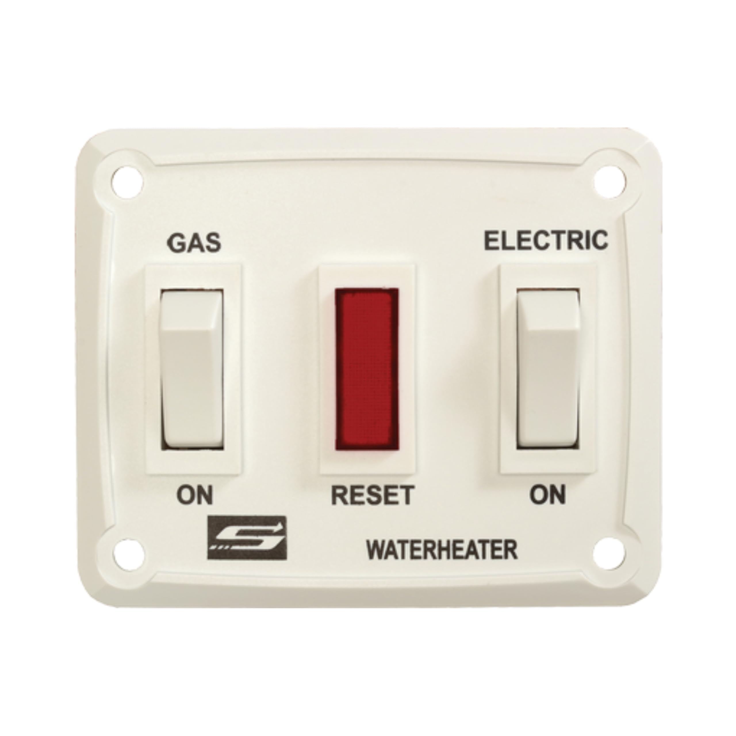 Water Heater ON/OFF Wall Switch Suburban 232882 DEL, White RV Interior Wall Mount On/Off Switch for control and operation of Suburban "DEL" models tank water heaters
