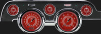 Classic Instruments V8 MU67V8RS Red Steelie -Black Camera Case -Std. Speedometer