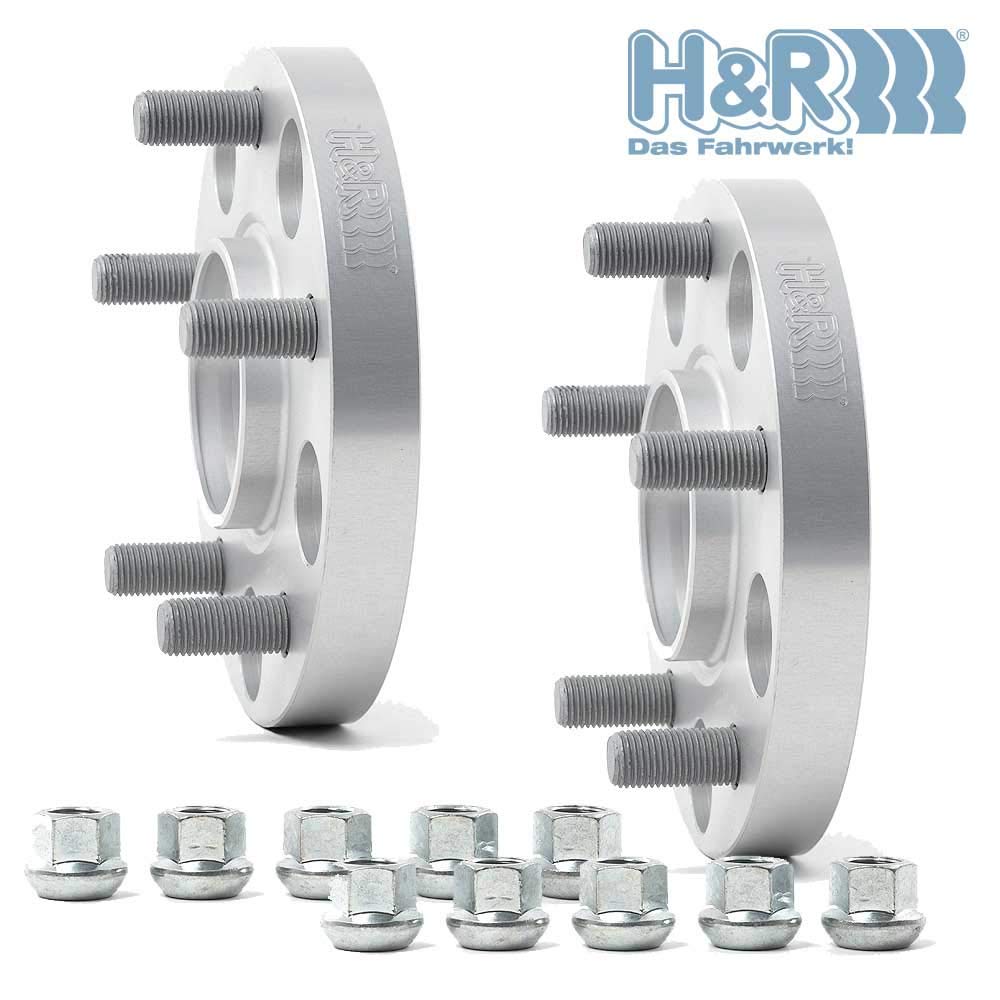 H&R 4065640 Wheel Spacer Set DRM-System 40mm per axle Pattern 5x114,3-Hub 64,0mm-Bolt Size M12x1,5-Honda