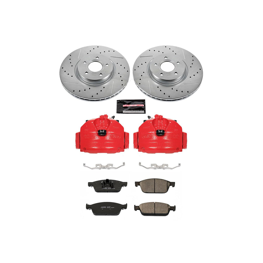 Power Stop Z23 Evolution Sport Brake Kit KC6479 (with Calipers) For Ford Focus 2013-2014 [Model Specific]