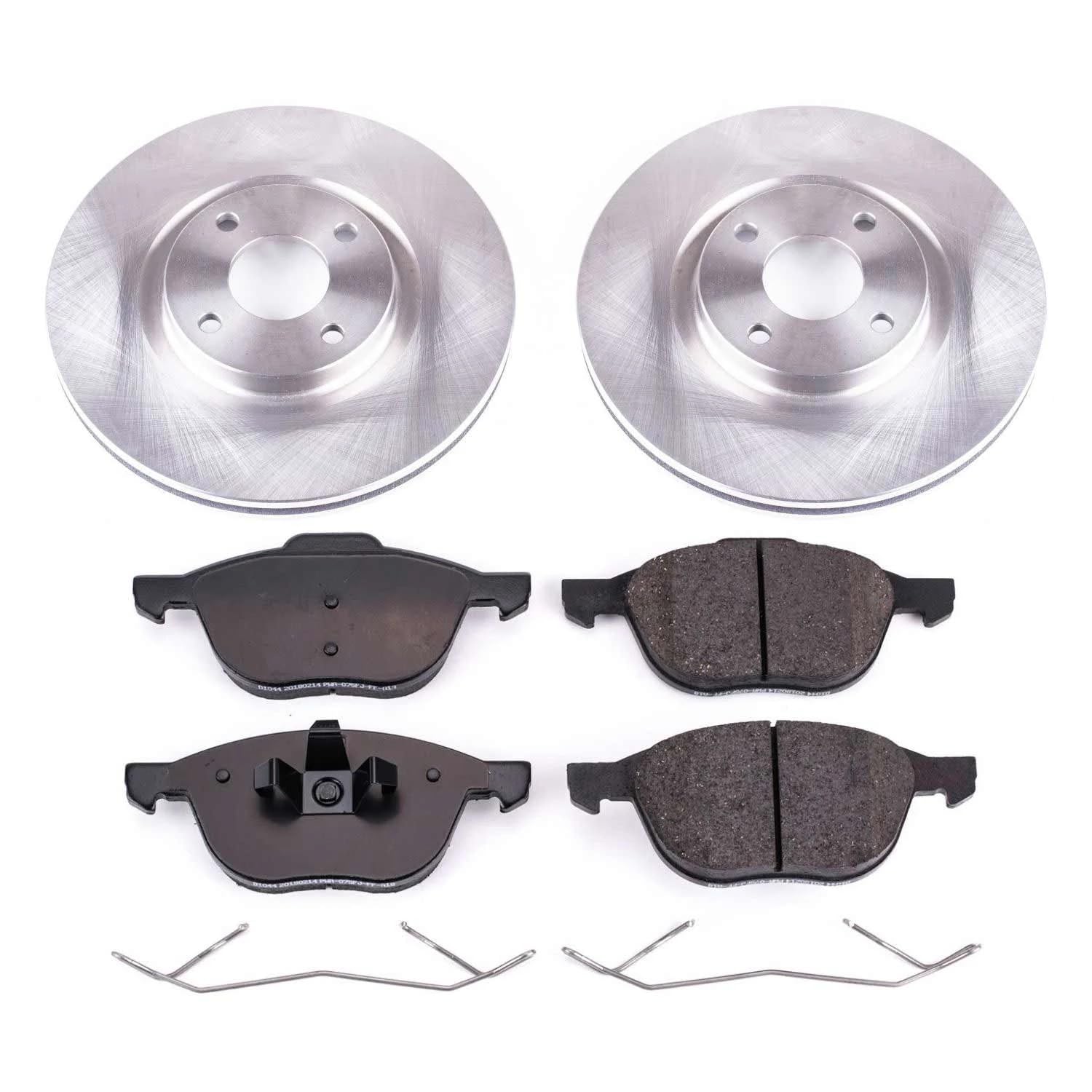 Power Stop Autospecialty KOE7884 Front Replacement Brake Kit-OE Brake Rotors & Ceramic Brake Pads For Ford EcoSport 2018-2022 [Model Specific]