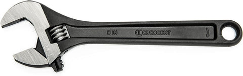 8" Adjustable Wrench Black Oxide Crescent, Bagged - AT28BK