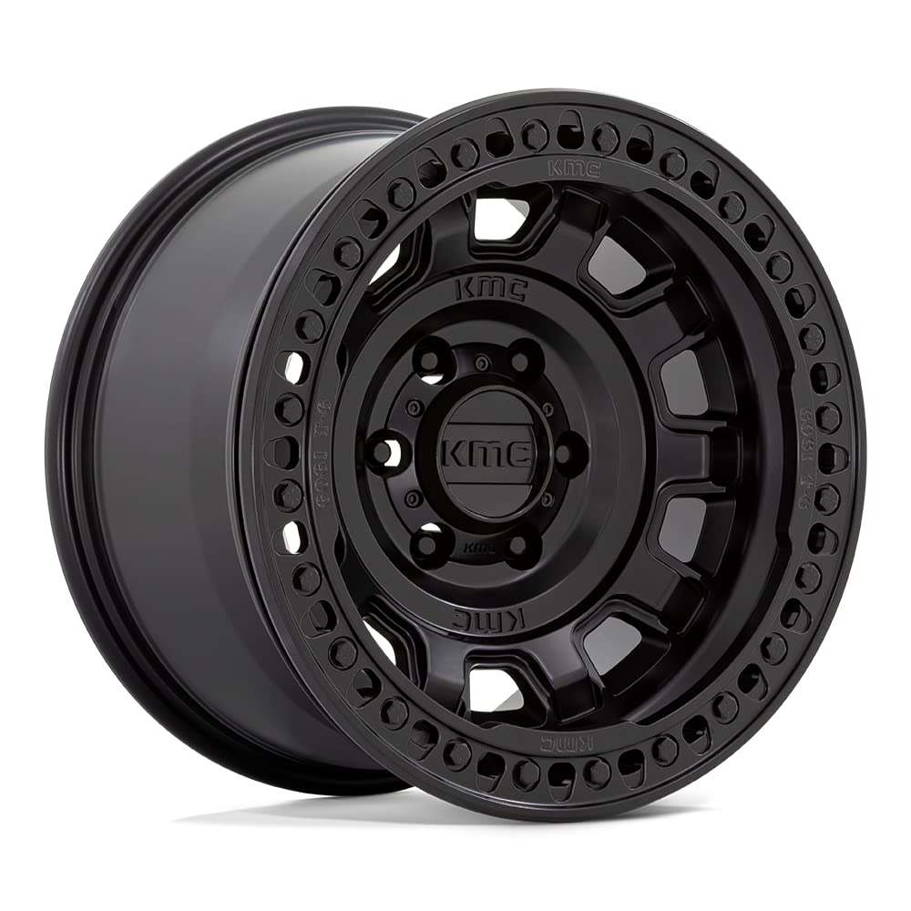 KMC Wheels 17X9 TANK BEADLOCK 6X5.53.5 -38mm SATIN BLACK - KM23679060738N