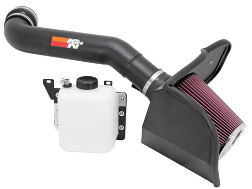 Cold Air Intake System K&N: High-Flow Air Filter, Increase Performance & Towing: Compatible with 2010-2014 FORD: F150 SVT Raptor, 77-2579KTK