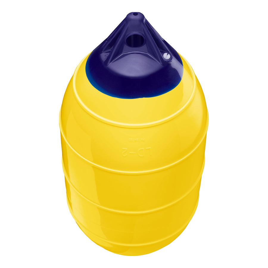 Polyform LD-2 Low Drag Buoy Standard Blue Ropehold - Yellow