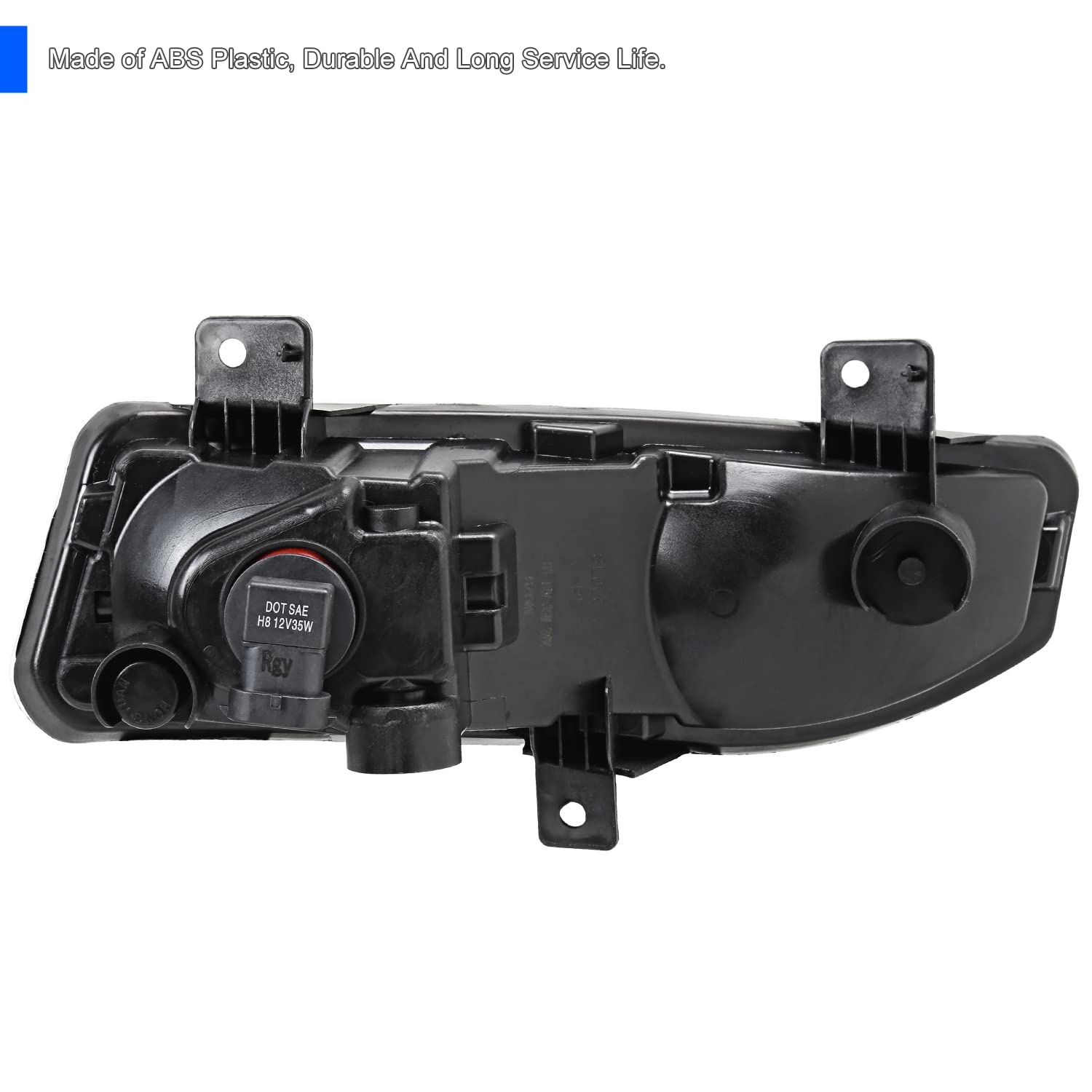 Fog Lights SPEC-D TUNING Chrome w/Switch and Wiring Harness Compatible with 2017-2019 Nissan Versa Note Hatchback, L+R Pair Assembly