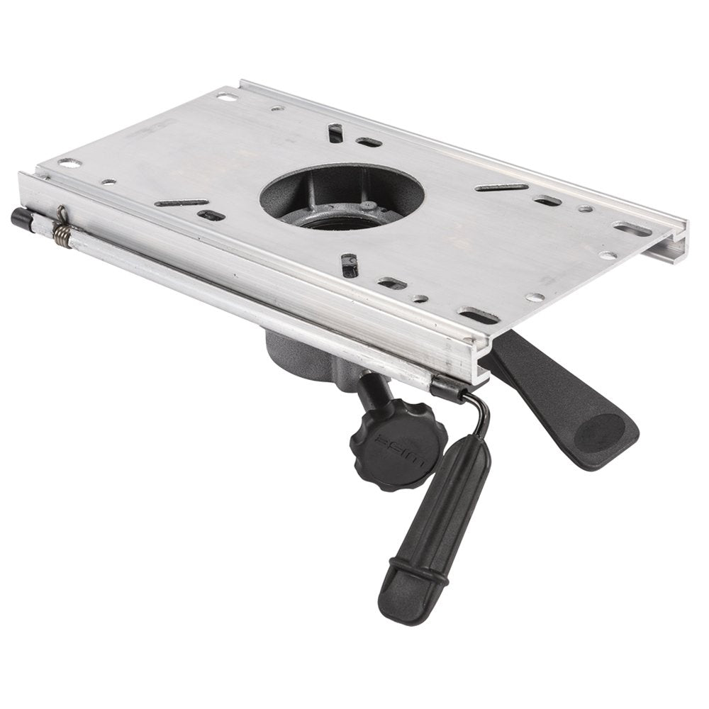 Boat Seat Pedestal Wise 8WP23-15-374, Fixed Height 15", with Seat Slide Seat Mount, Adjustable Travel 5" - Fore & Aft