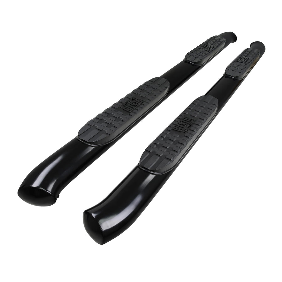 PRO TRAXX 4 Westin Oval Nerf Bars fits 2019-2025 Silverado Sierra 1500 2020-2025 Silverado Sierra 2500 3500 Double Cab (Exc 2019 Silverado LD/Sierra 1500 Limited) Black Pair