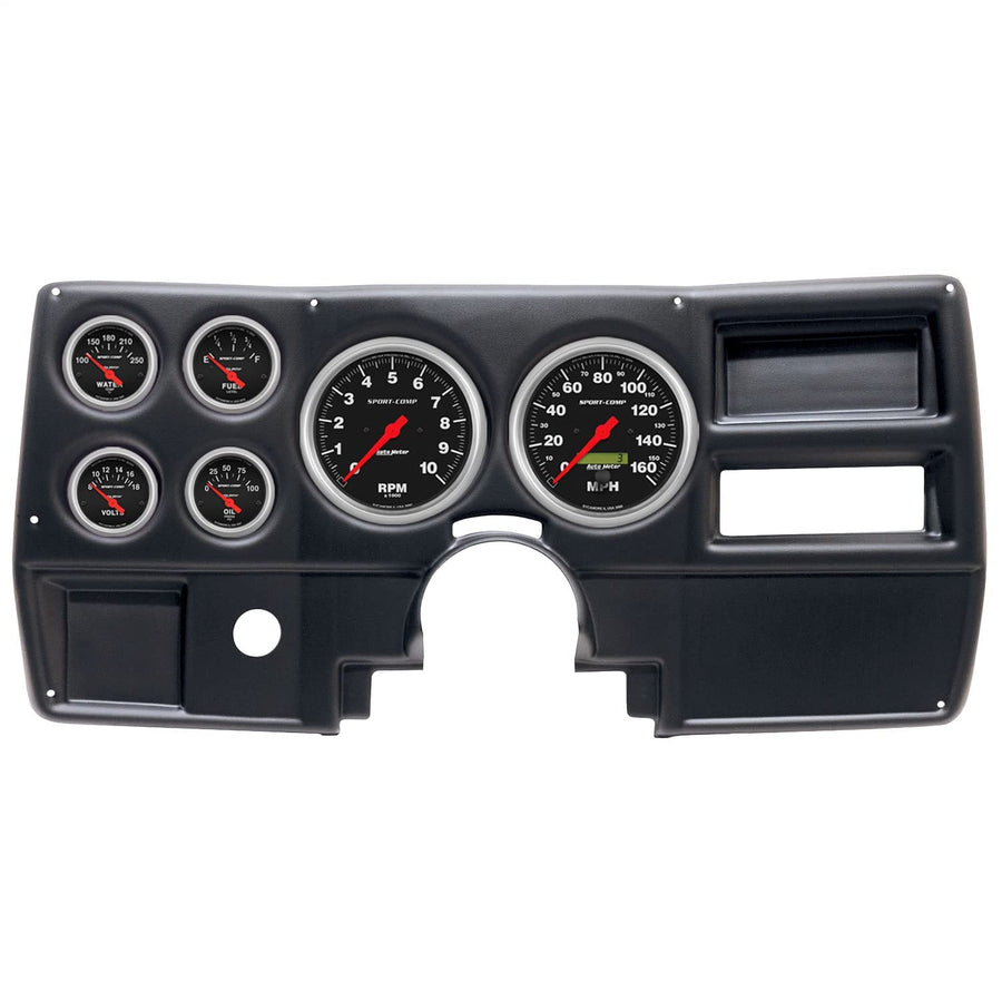 AutoMeter Dash Kit Direct Fit, (5" X2, 2 1/16" X4), Chevy/Gmc Truck No Vent 84-87, Sport-Comp (2922-11)