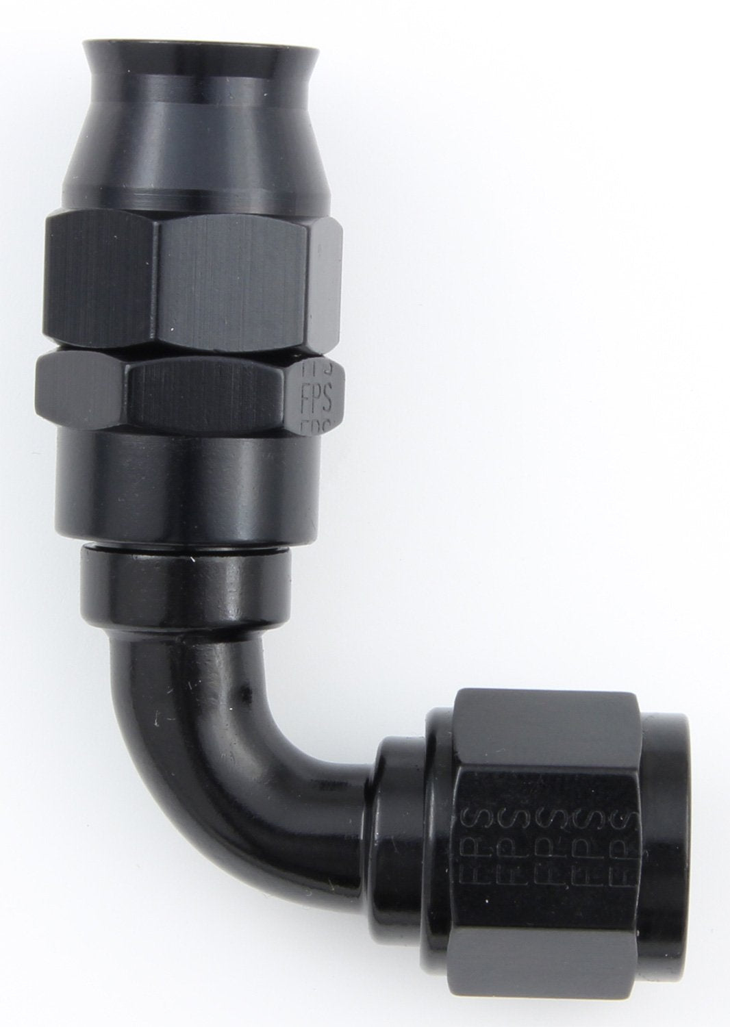Size (-10) Fragola 689010-BL Black 90° PTFE Hose Fitting