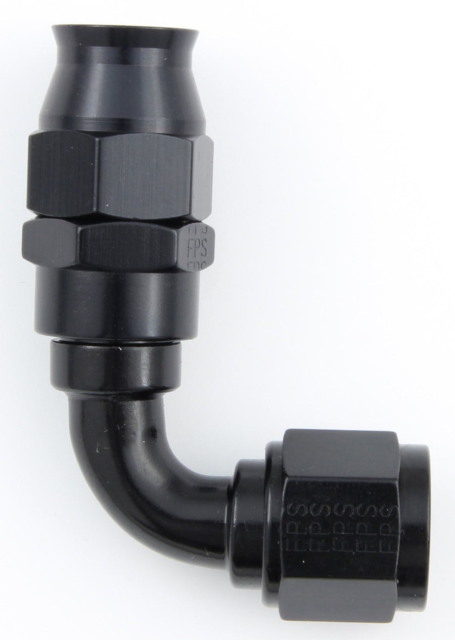 Size (-10) Fragola 689010-BL Black 90° PTFE Hose Fitting