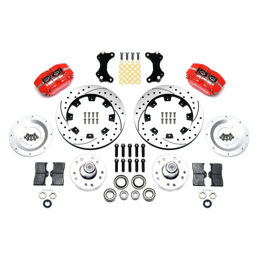 Wilwood Replacement DUST Boot KIT Compatible with/140-13346-DR - KIT,Front,WWE PRO Spindle,DP-DB,12.19 - Rotor,12.19 Rotor,DRILLED,RED