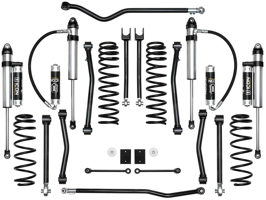 2.5" Lift, ICON Stage 7 Suspension System, Compatible with 2018-Up JL Wrangler, K22017