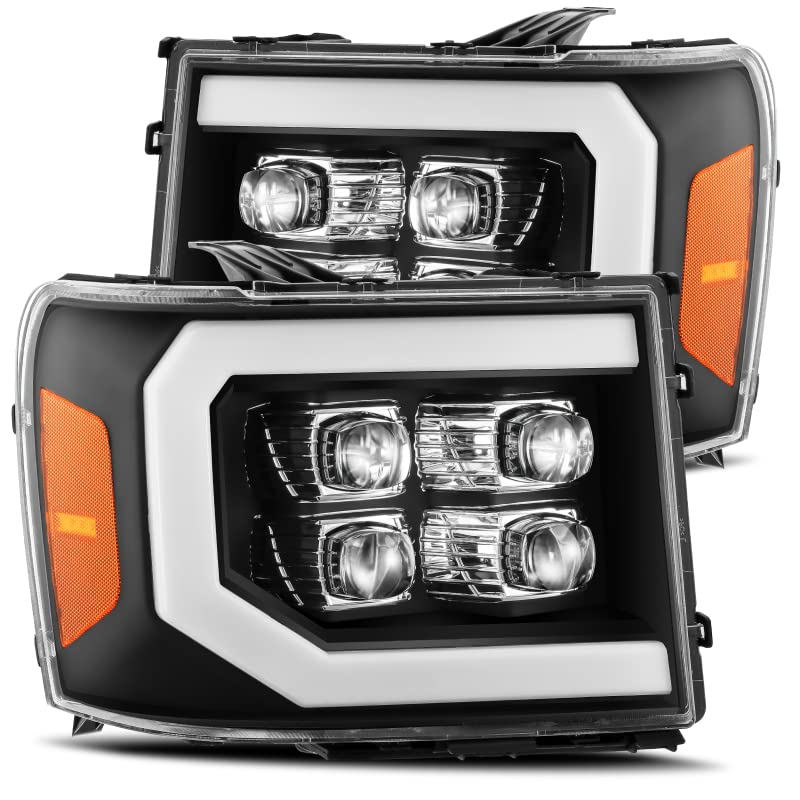 880608 AlphaRex USA Nova Series Projector Headlights fits GMC Sierra 1500, Clear